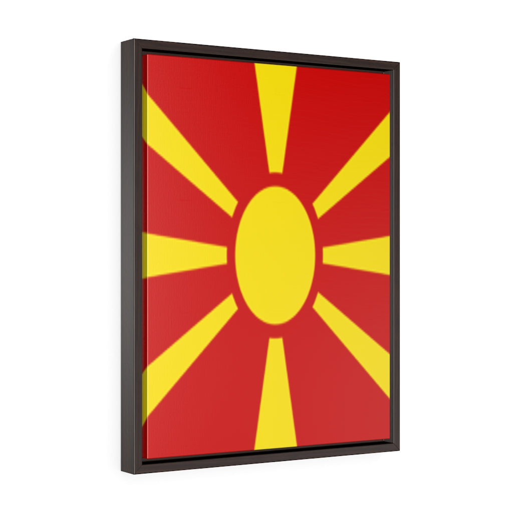 MACEDONIA Vertical Framed Premium Gallery Wrap Canvas