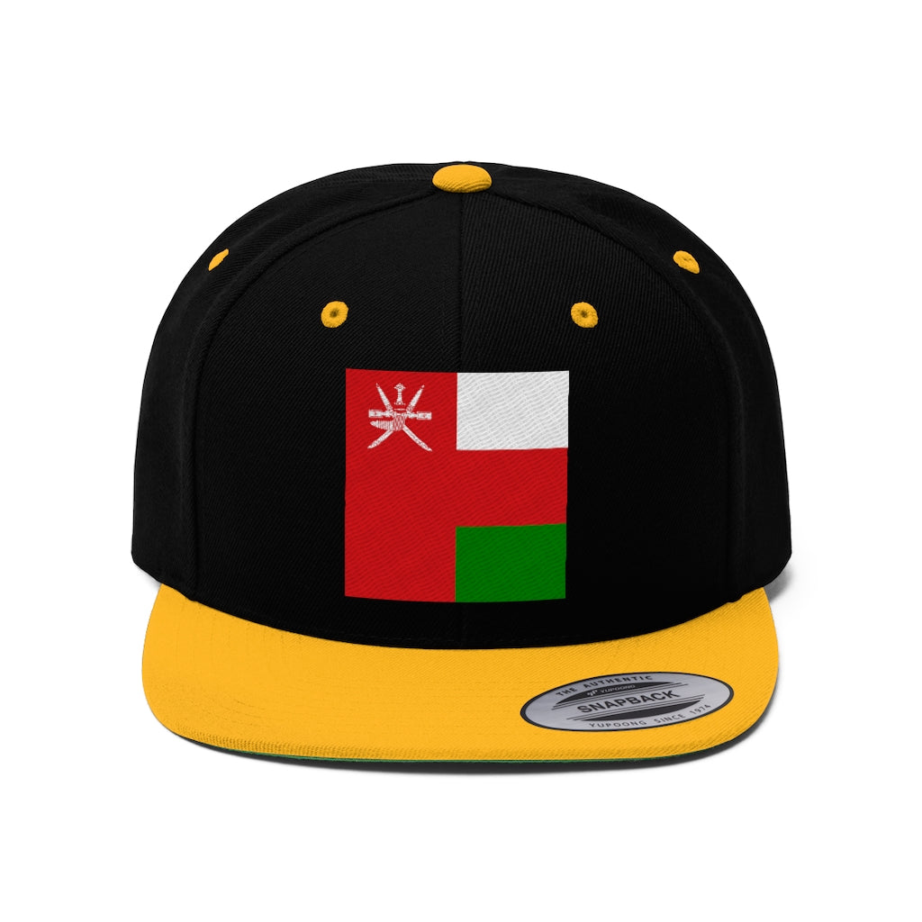 OMAN Unisex Flat Bill Hat