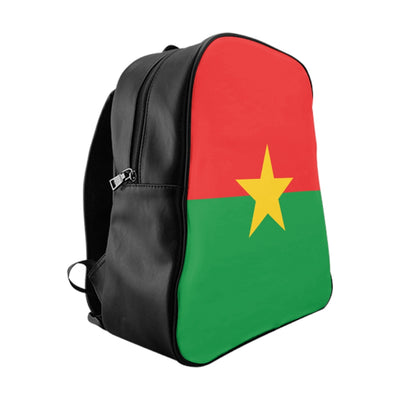 BURKINA FASO FLAG School Backpack