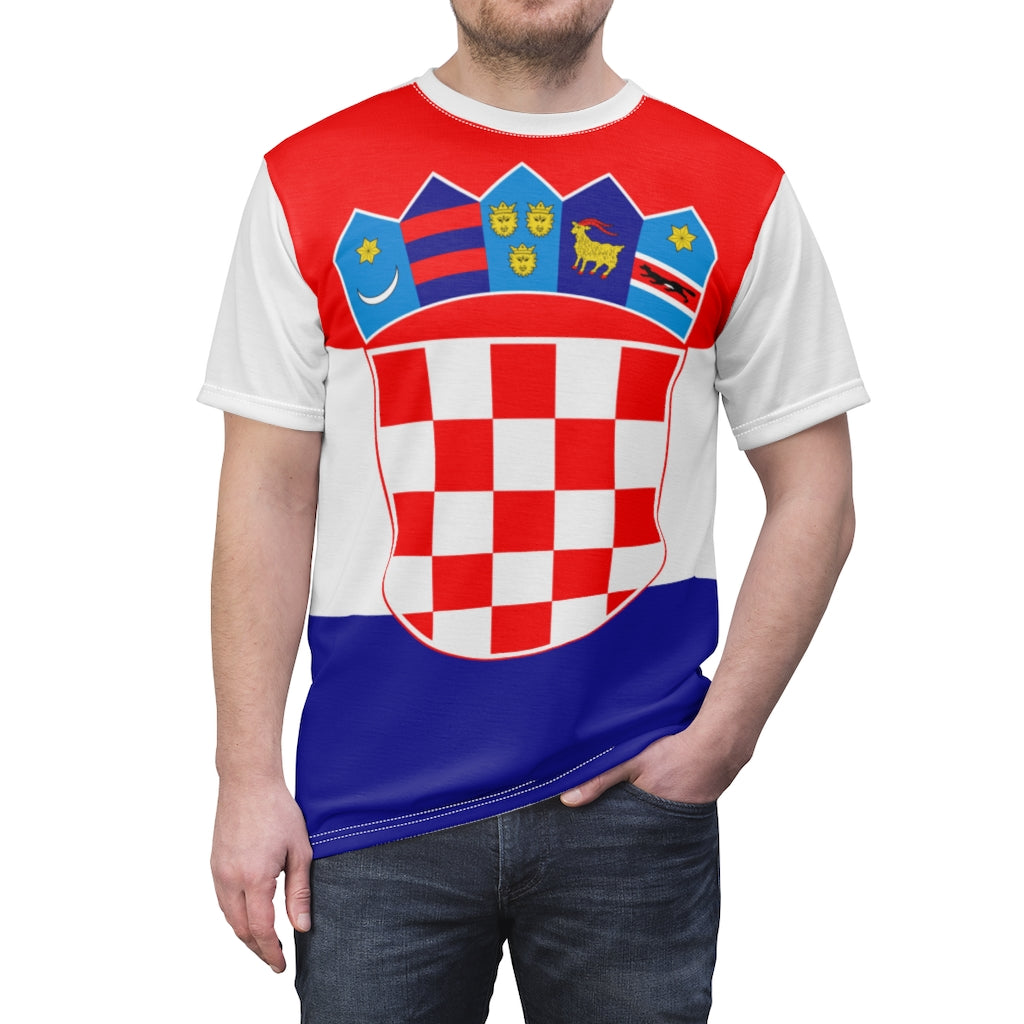 Croatia Unisex AOP Cut & Sew Tee