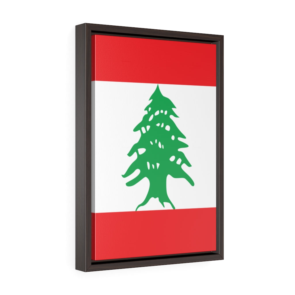 LEBANON Vertical Framed Premium Gallery Wrap Canvas