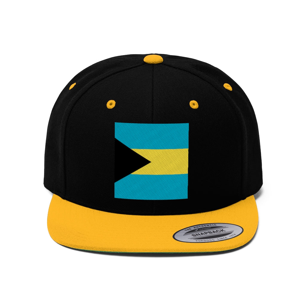 BAHAMAS FLAG Unisex Flat Bill Hat