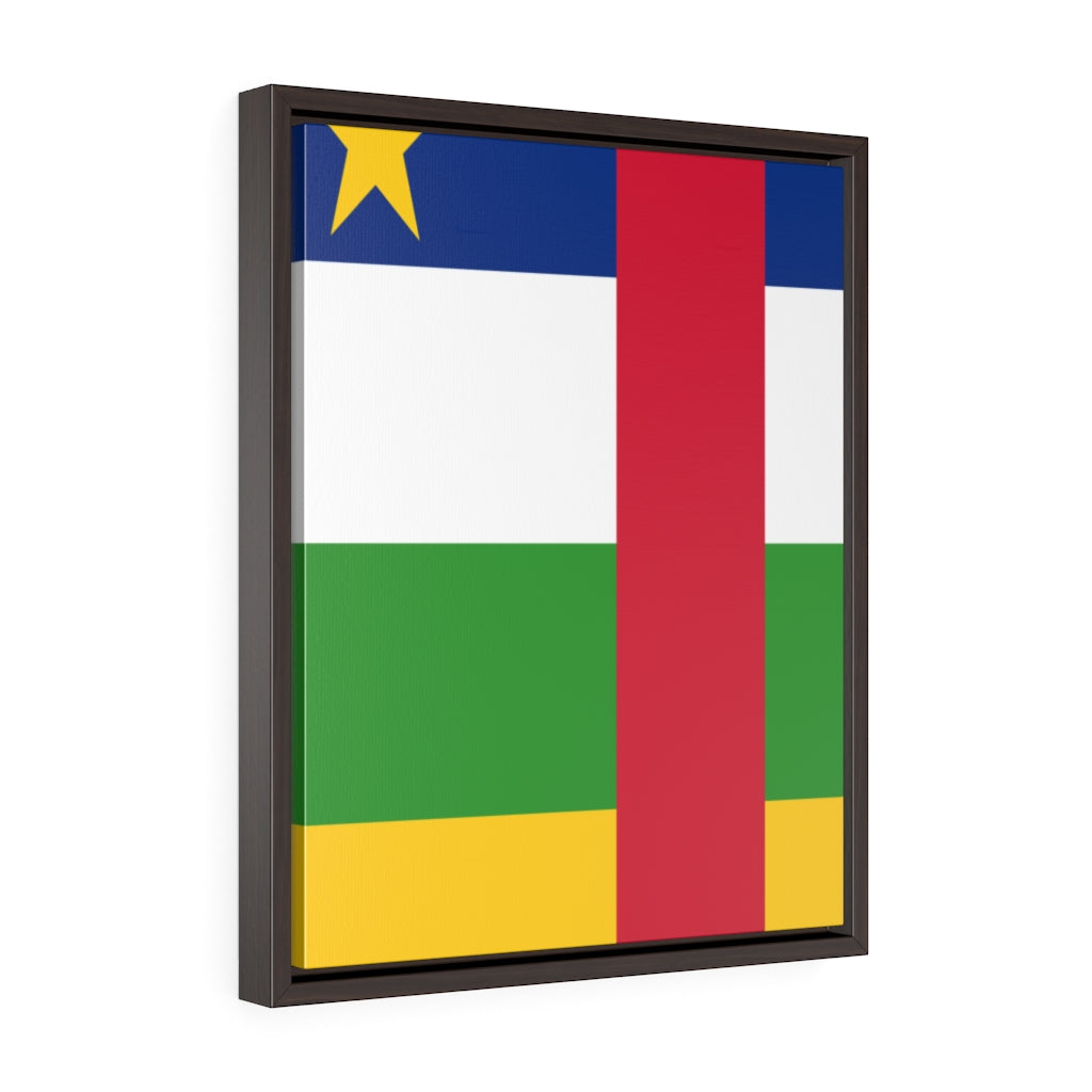 CENTRAL AFRICAN REPUBLIC Vertical Framed Premium Gallery Wrap Canvas