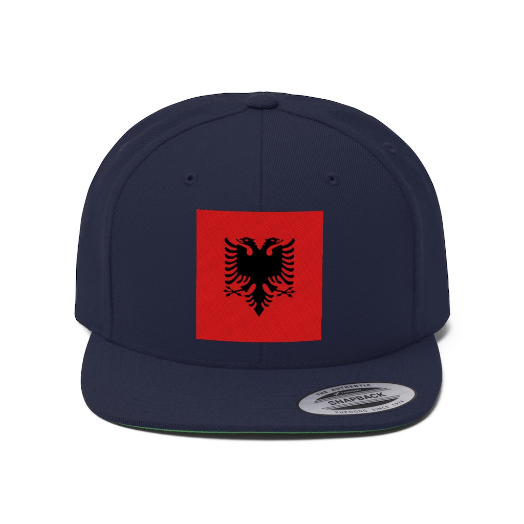 ALBANIA Unisex Flat Bill Hat