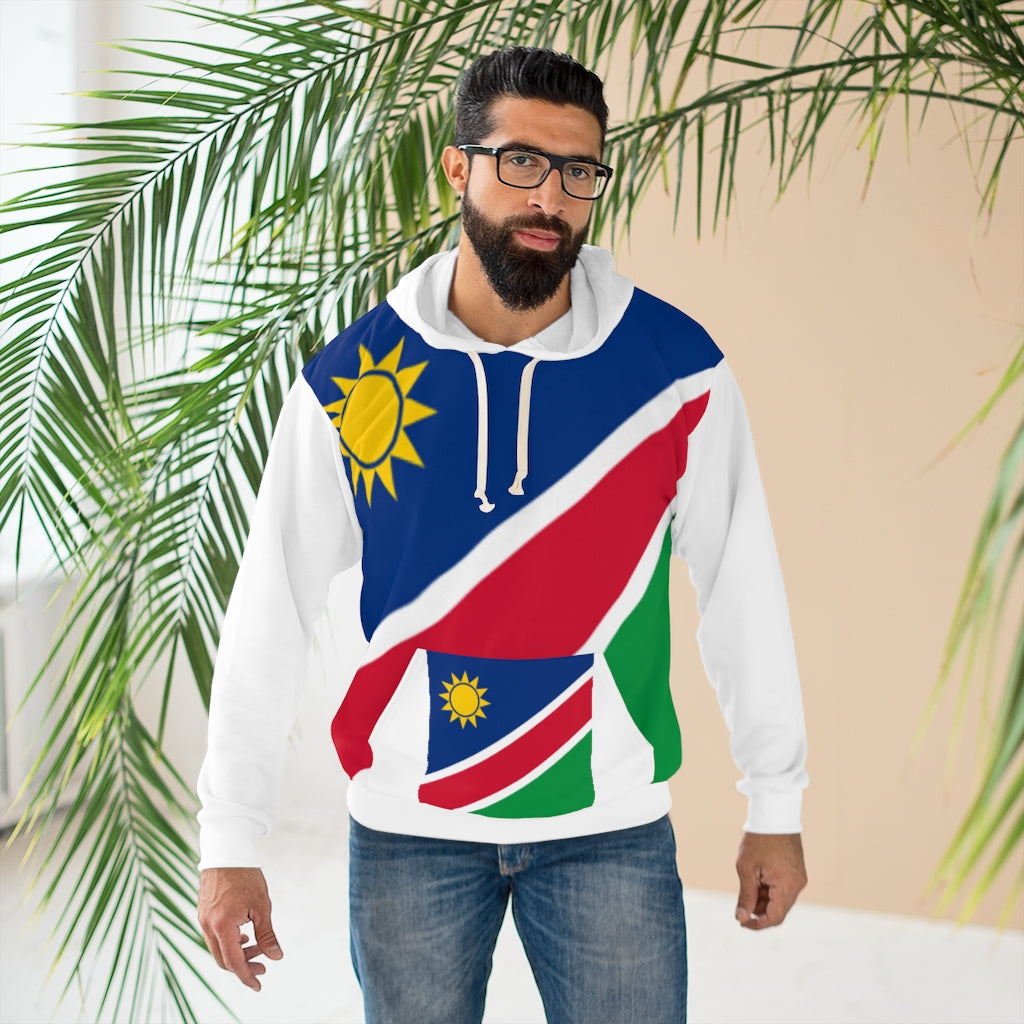 Namibia AOP Unisex Pullover Hoodie