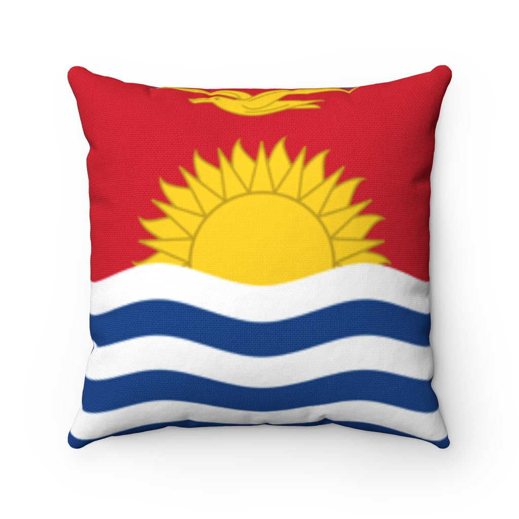 Kiribati flag Spun Polyester Square Pillow