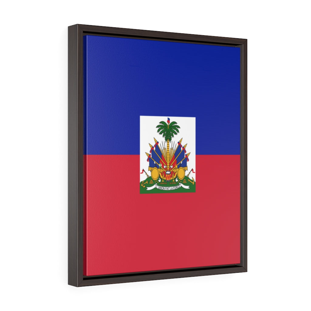 HAITI Vertical Framed Premium Gallery Wrap Canvas