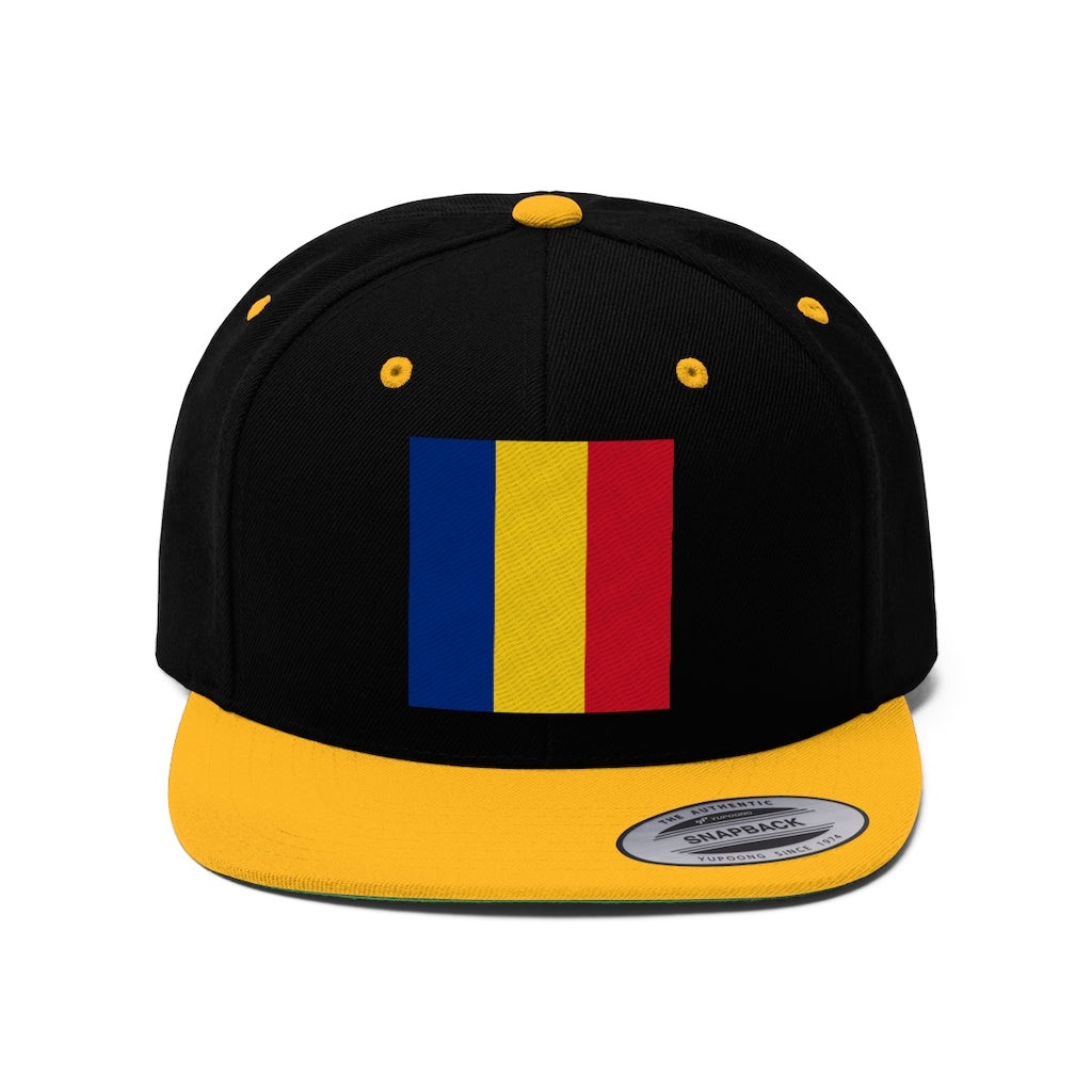 ROMANIA Unisex Flat Bill Hat