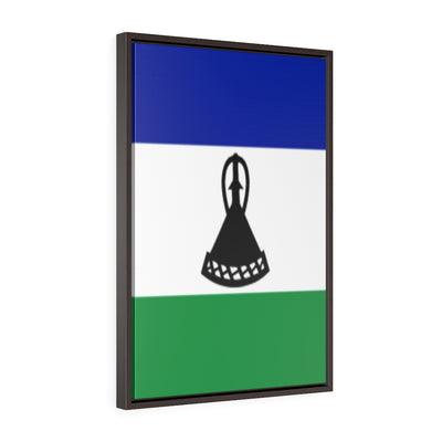 LESOTHO Vertical Framed Premium Gallery Wrap Canvas