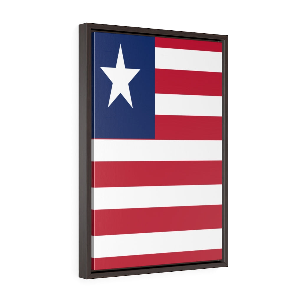 LIBERIA Vertical Framed Premium Gallery Wrap Canvas