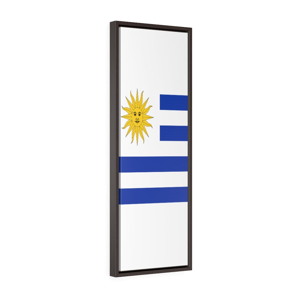 URUGUAY Vertical Framed Premium Gallery Wrap Canvas