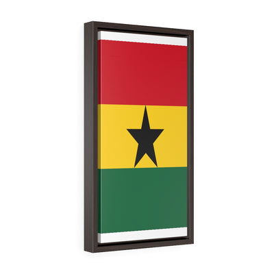 GHANA Vertical Framed Premium Gallery Wrap Canvas