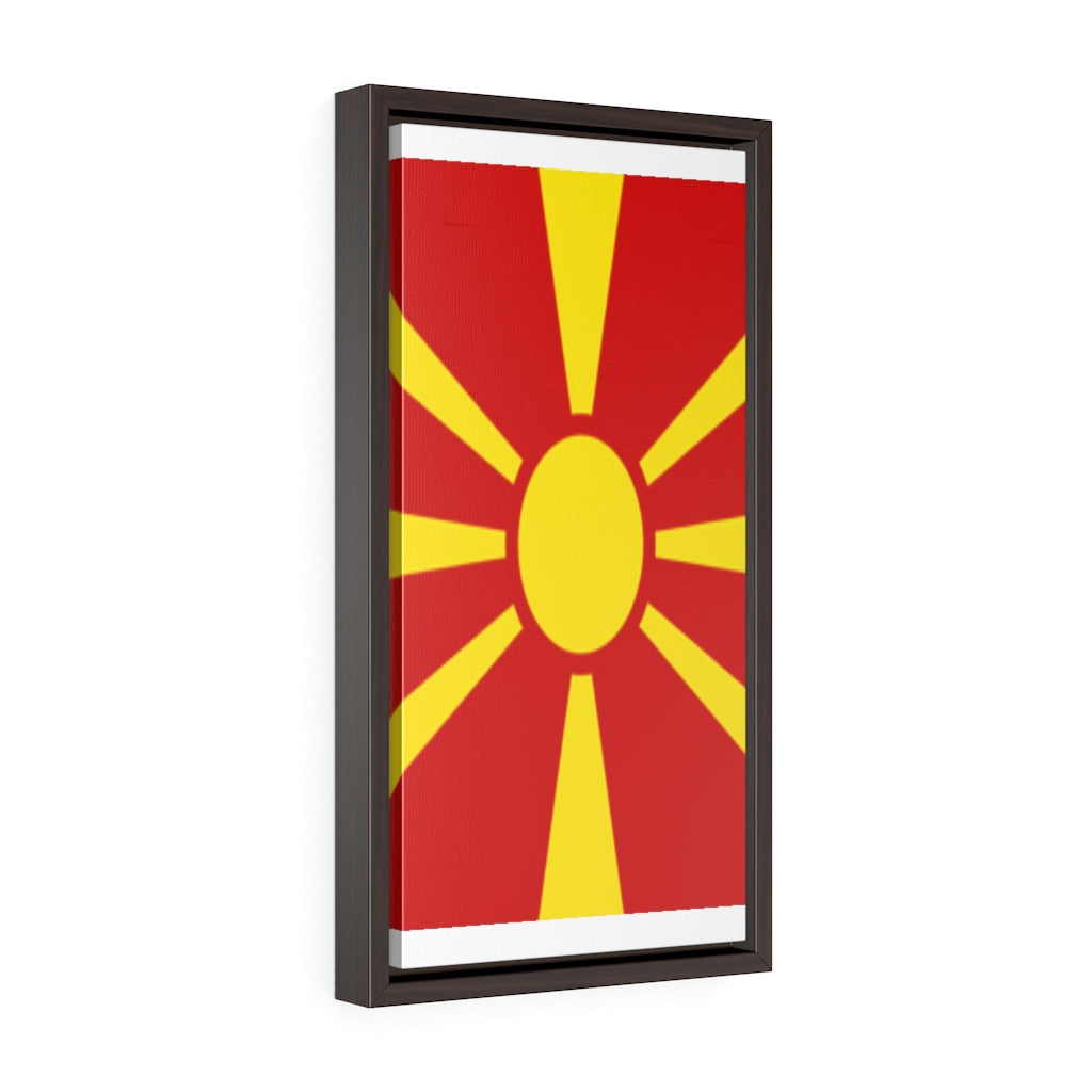 MACEDONIA Vertical Framed Premium Gallery Wrap Canvas