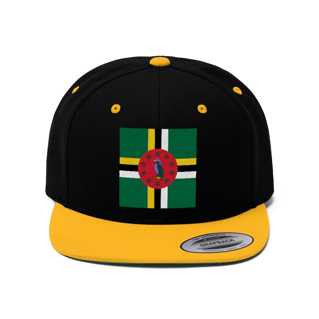 DOMINICA Unisex Flat Bill Hat