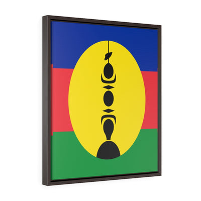 NEW CALEDONIA Vertical Framed Premium Gallery Wrap Canvas