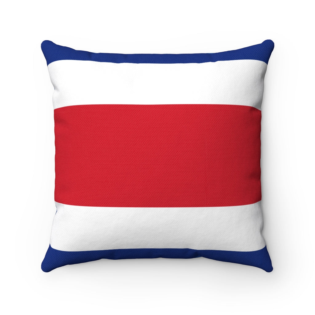 Costa Rica flag Spun Polyester Square Pillow