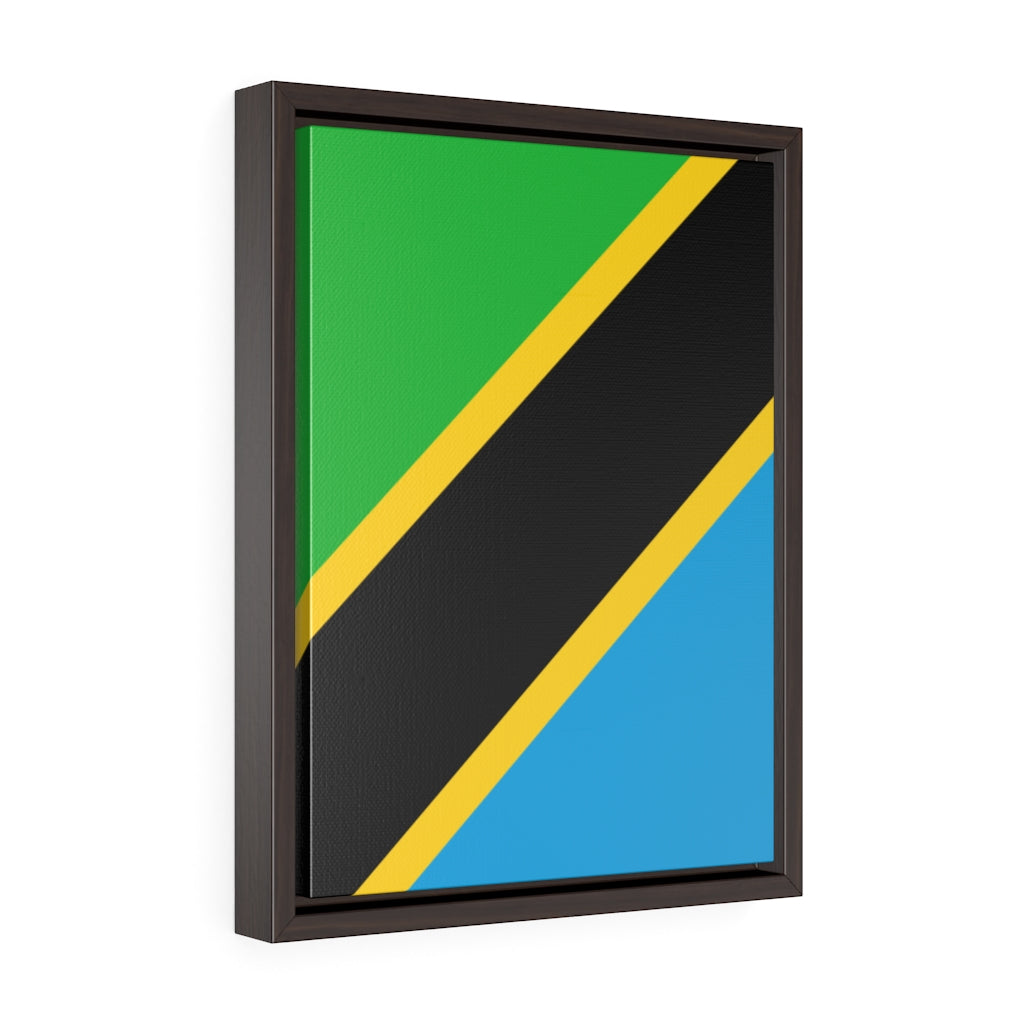 TANZANIA Vertical Framed Premium Gallery Wrap Canvas