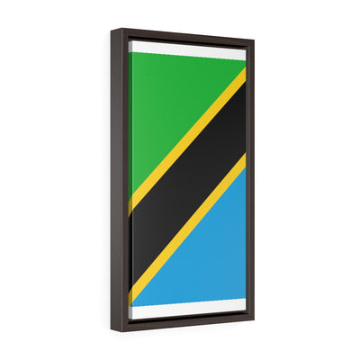 TANZANIA Vertical Framed Premium Gallery Wrap Canvas