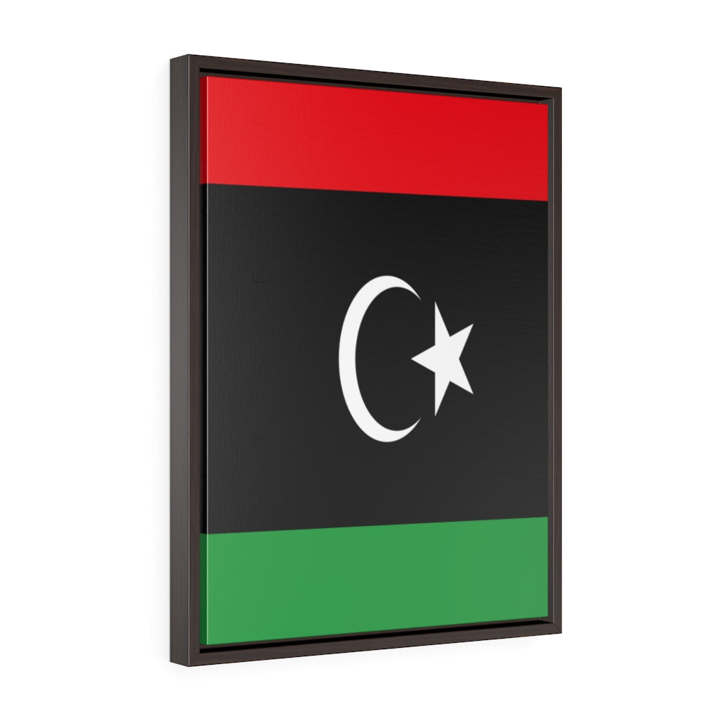 LIBYA Vertical Framed Premium Gallery Wrap Canvas