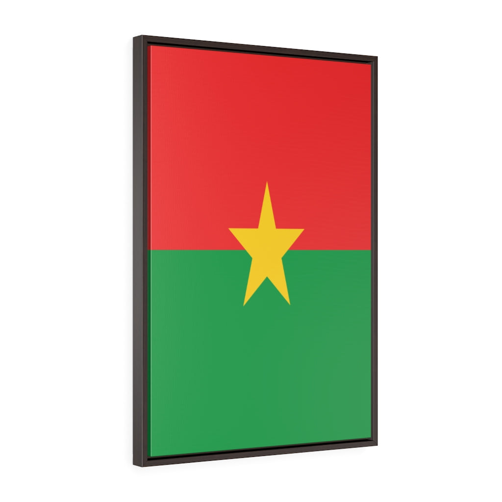 BURKINA FASO Vertical Framed Premium Gallery Wrap Canvas