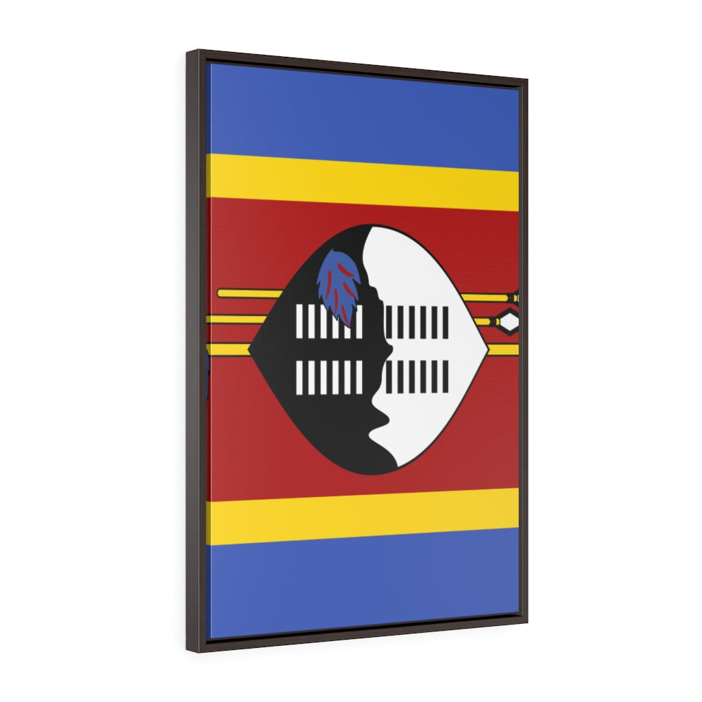 SWAZILAND Vertical Framed Premium Gallery Wrap Canvas