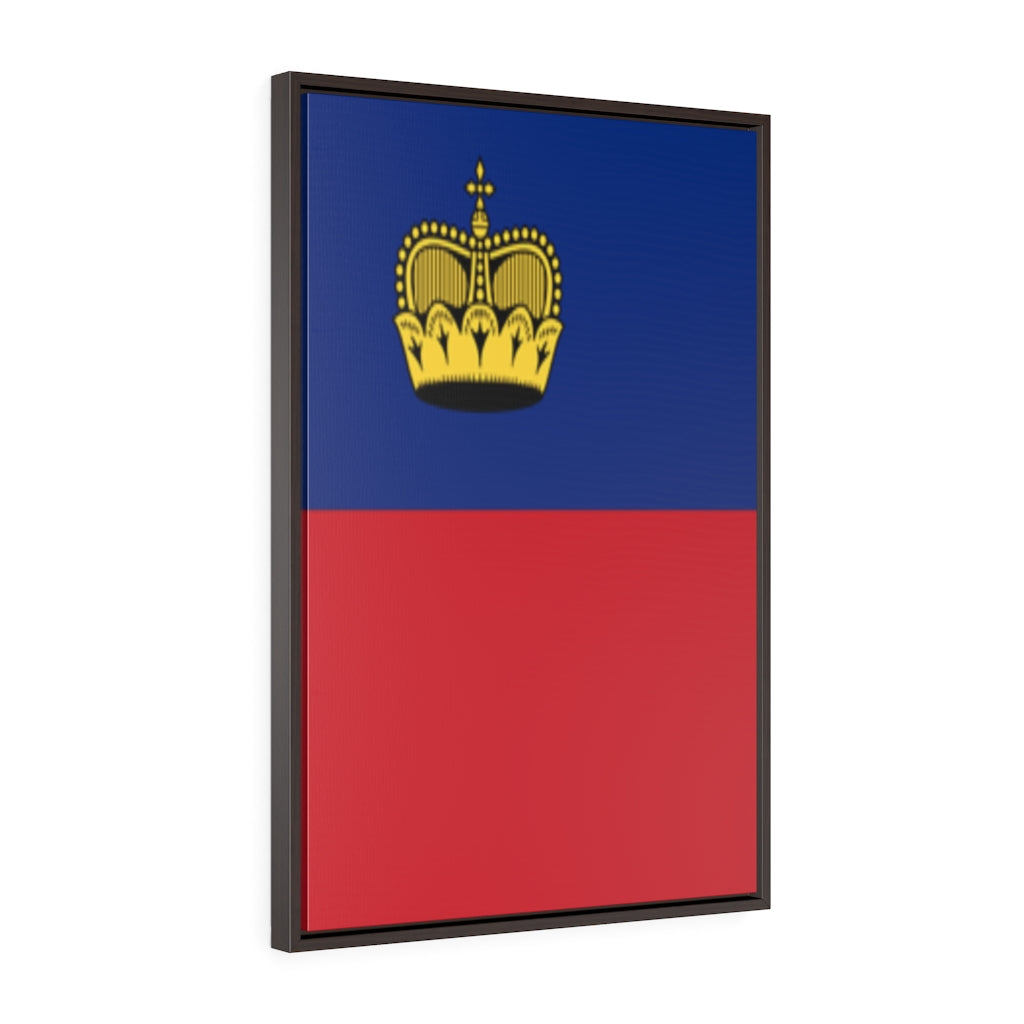 LIECHTENSTEIN Vertical Framed Premium Gallery Wrap Canvas