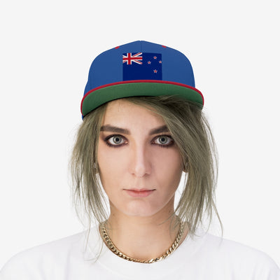 NEW ZEALAND Unisex Flat Bill Hat