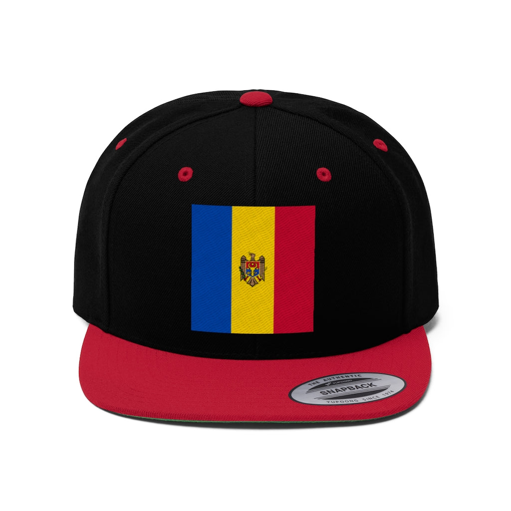 MOLDOVA Unisex Flat Bill Hat