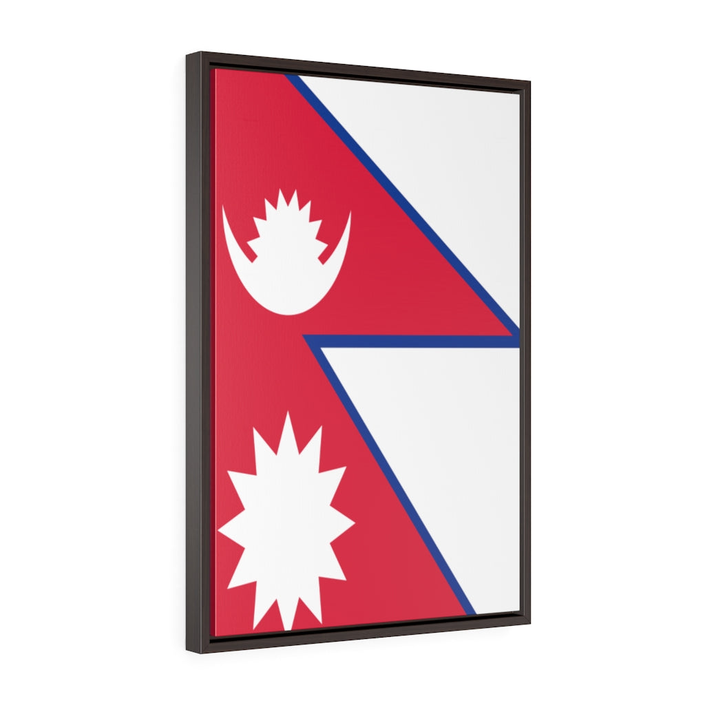 NEPAL Vertical Framed Premium Gallery Wrap Canvas