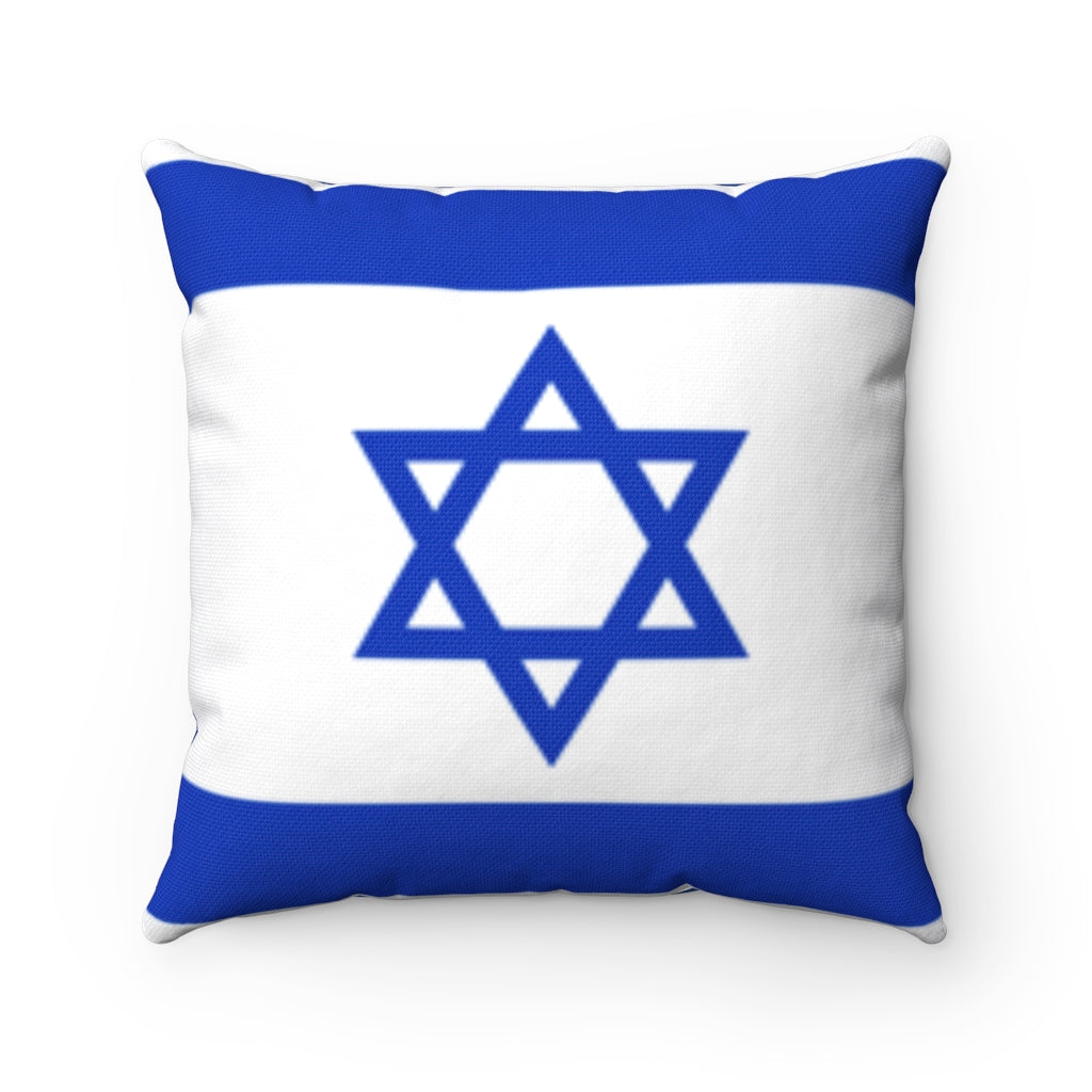 Israel flag Spun Polyester Square Pillow