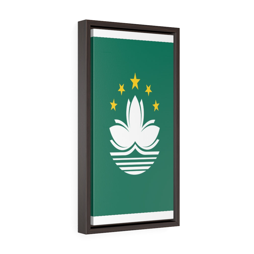 MACAU Vertical Framed Premium Gallery Wrap Canvas