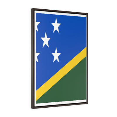 SOLOMON ISLANDS Vertical Framed Premium Gallery Wrap Canvas