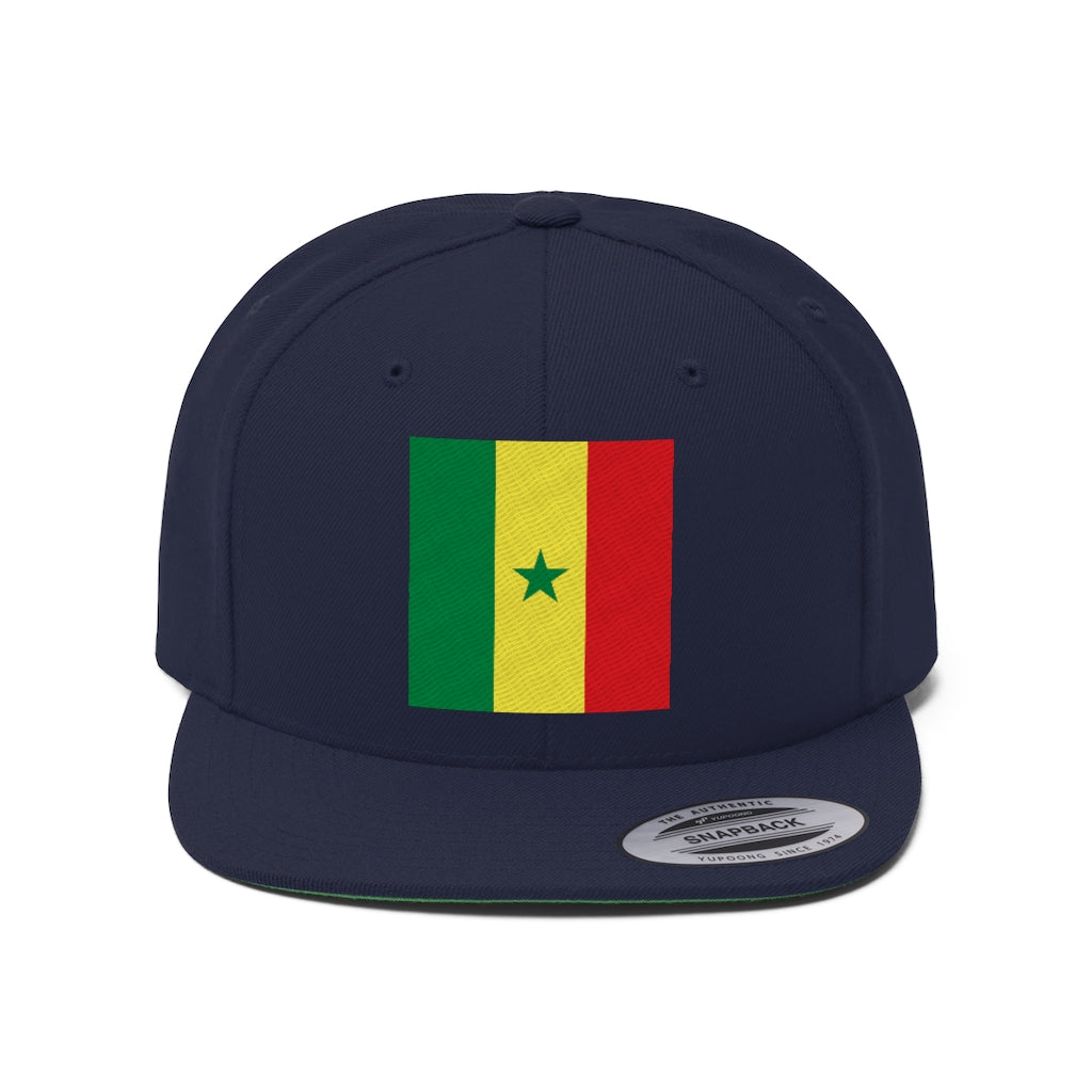 SENEGAL Unisex Flat Bill Hat