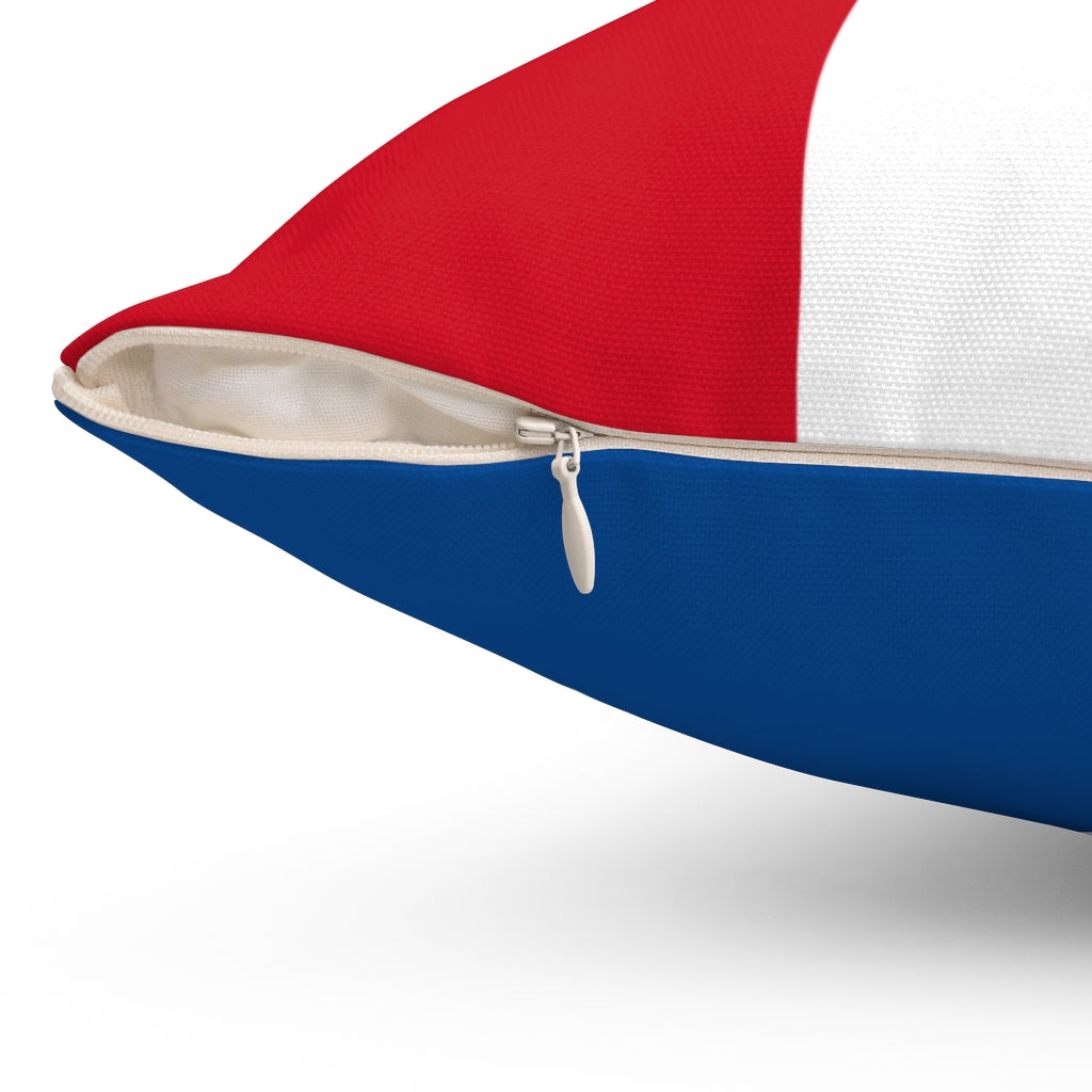 Dominican republic flag Spun Polyester Square Pillow