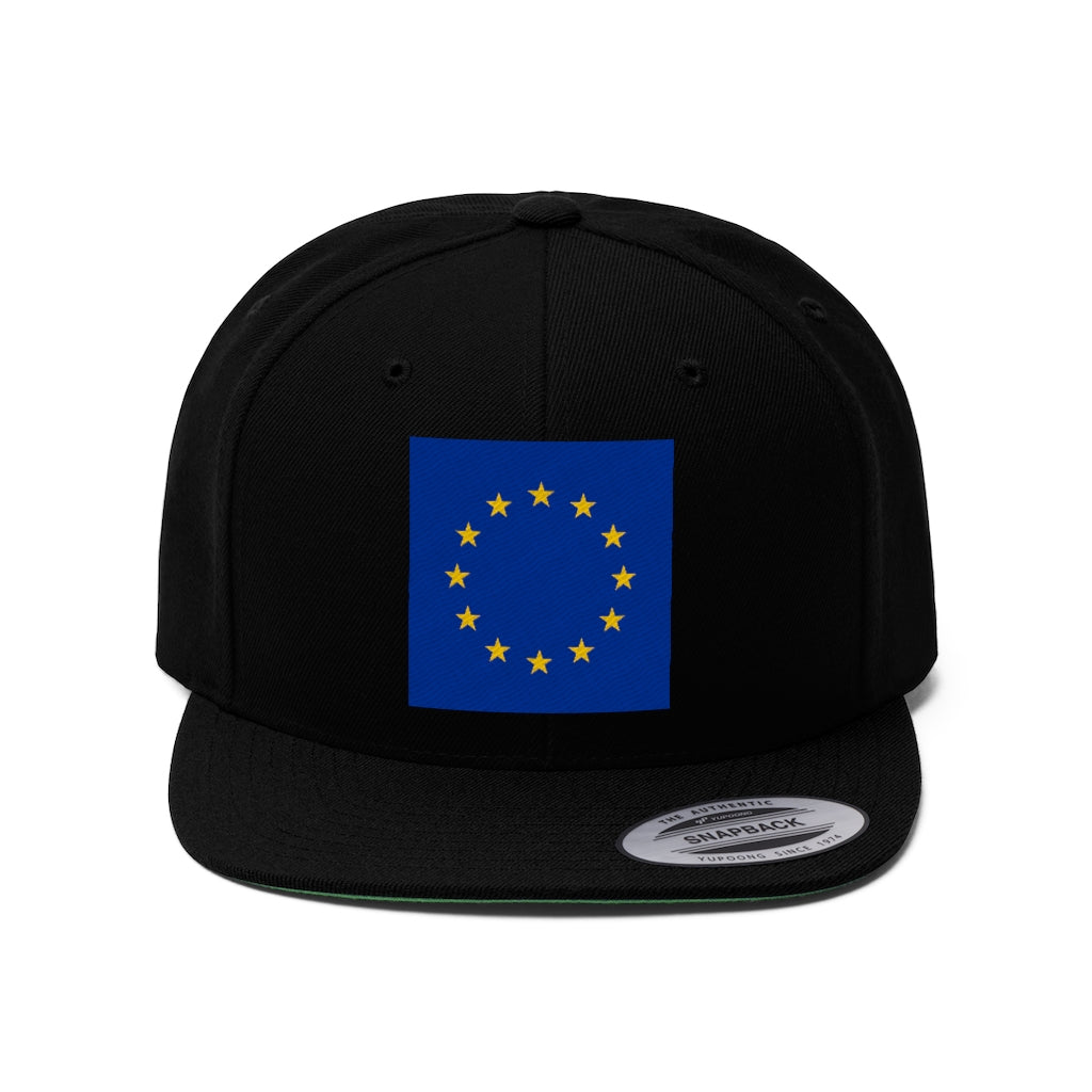 EUROPE Unisex Flat Bill Hat