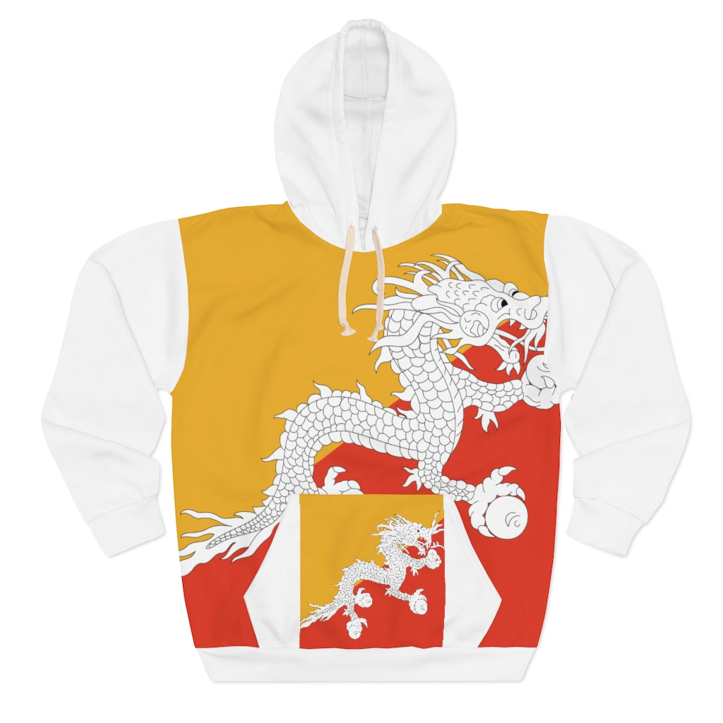 Bhutan AOP Unisex Pullover Hoodie