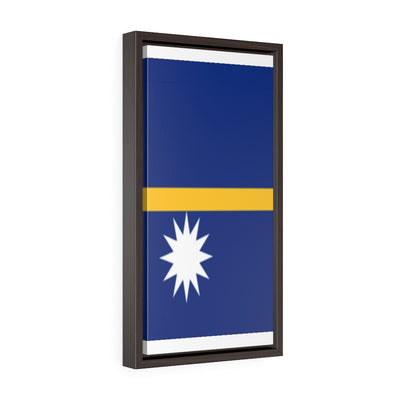 NAURU Vertical Framed Premium Gallery Wrap Canvas