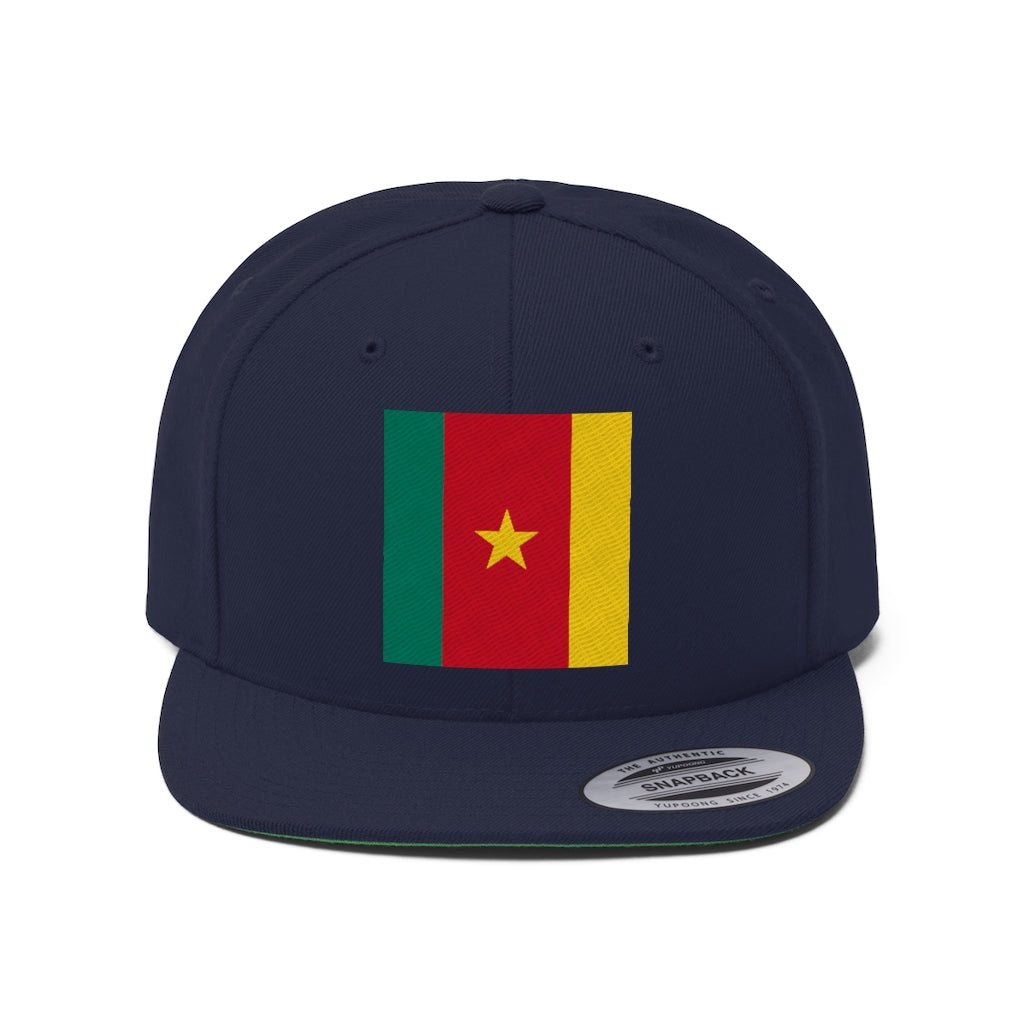 CAMEROON Unisex Flat Bill Hat