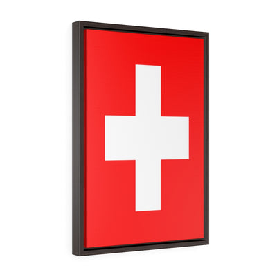 SWITZERLAND Vertical Framed Premium Gallery Wrap Canvas