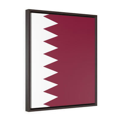 QATAR Vertical Framed Premium Gallery Wrap Canvas