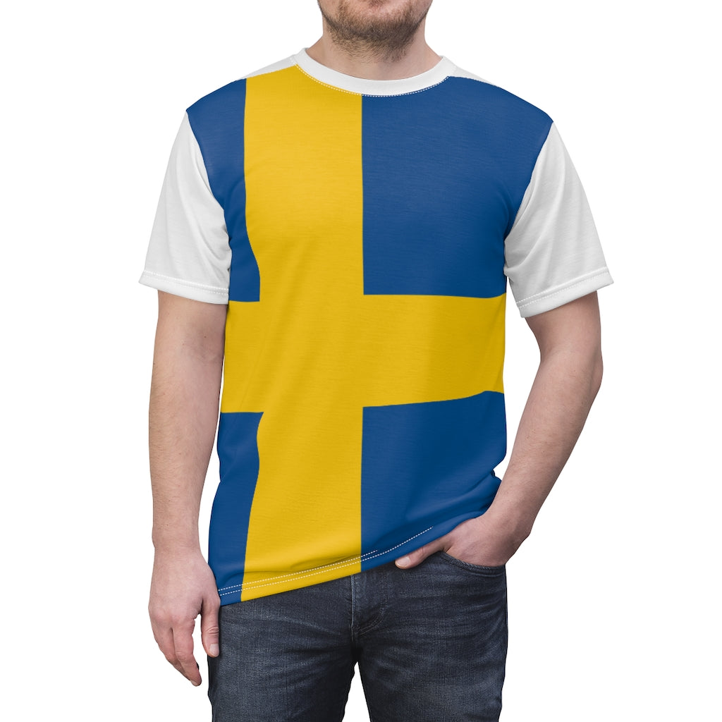 SWEDEN Unisex AOP Cut & Sew Tee