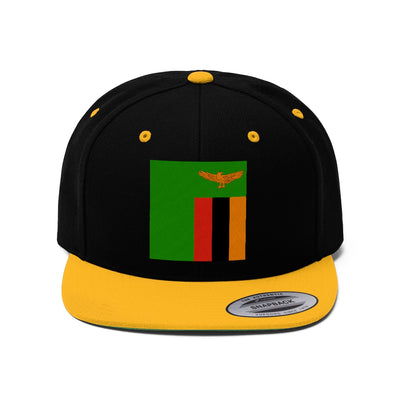 ZAMBIA Unisex Flat Bill Hat