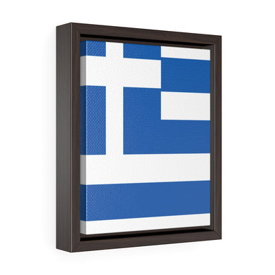 GREECE Vertical Framed Premium Gallery Wrap Canvas