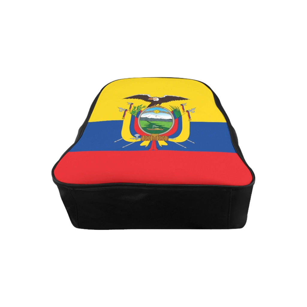 ECUADOR FLAG School Backpack