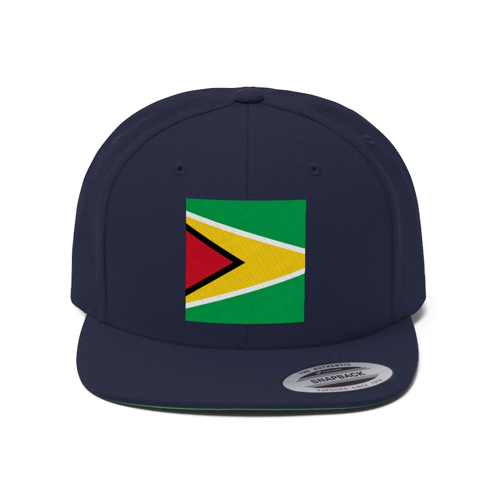 GUYANA Unisex Flat Bill Hat