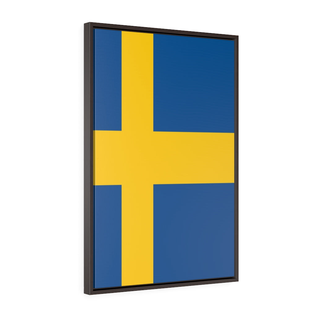 SWEDEN  Vertical Framed Premium Gallery Wrap Canvas