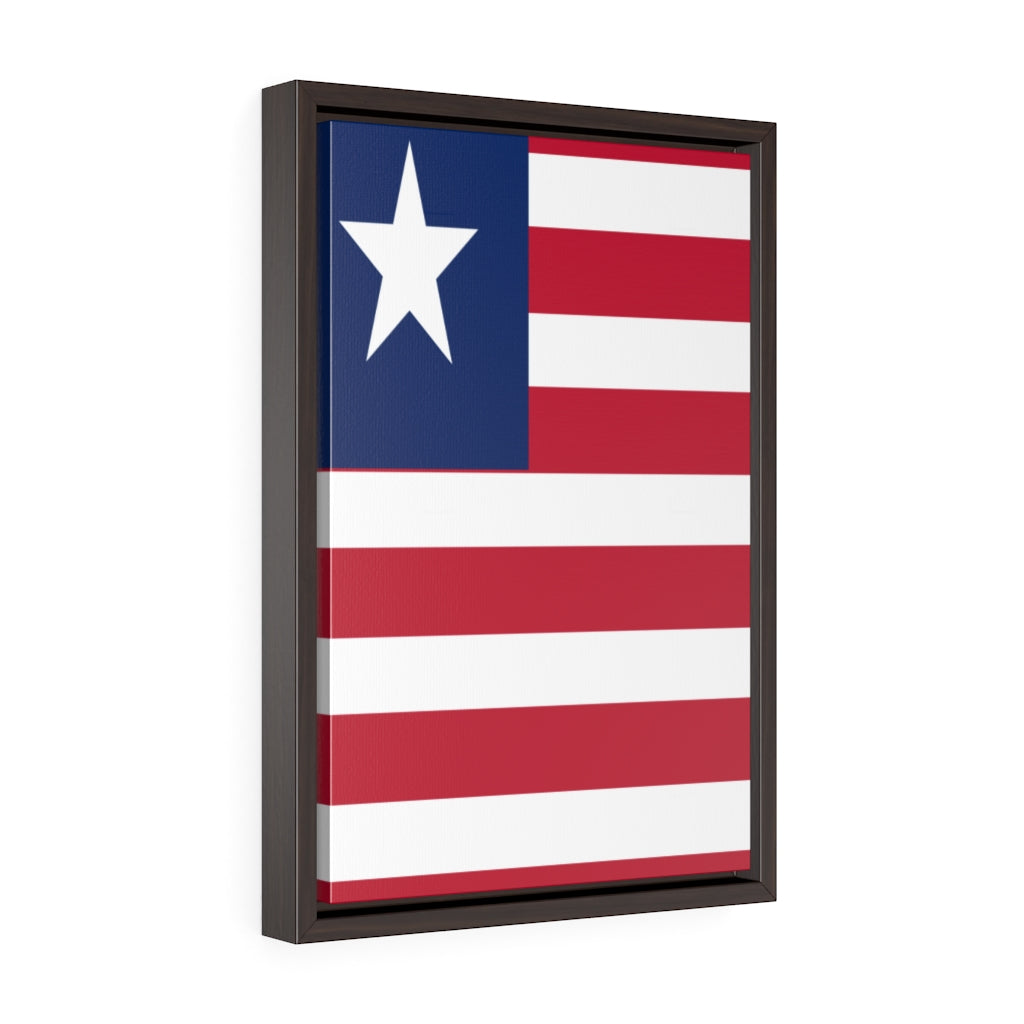 LIBERIA Vertical Framed Premium Gallery Wrap Canvas