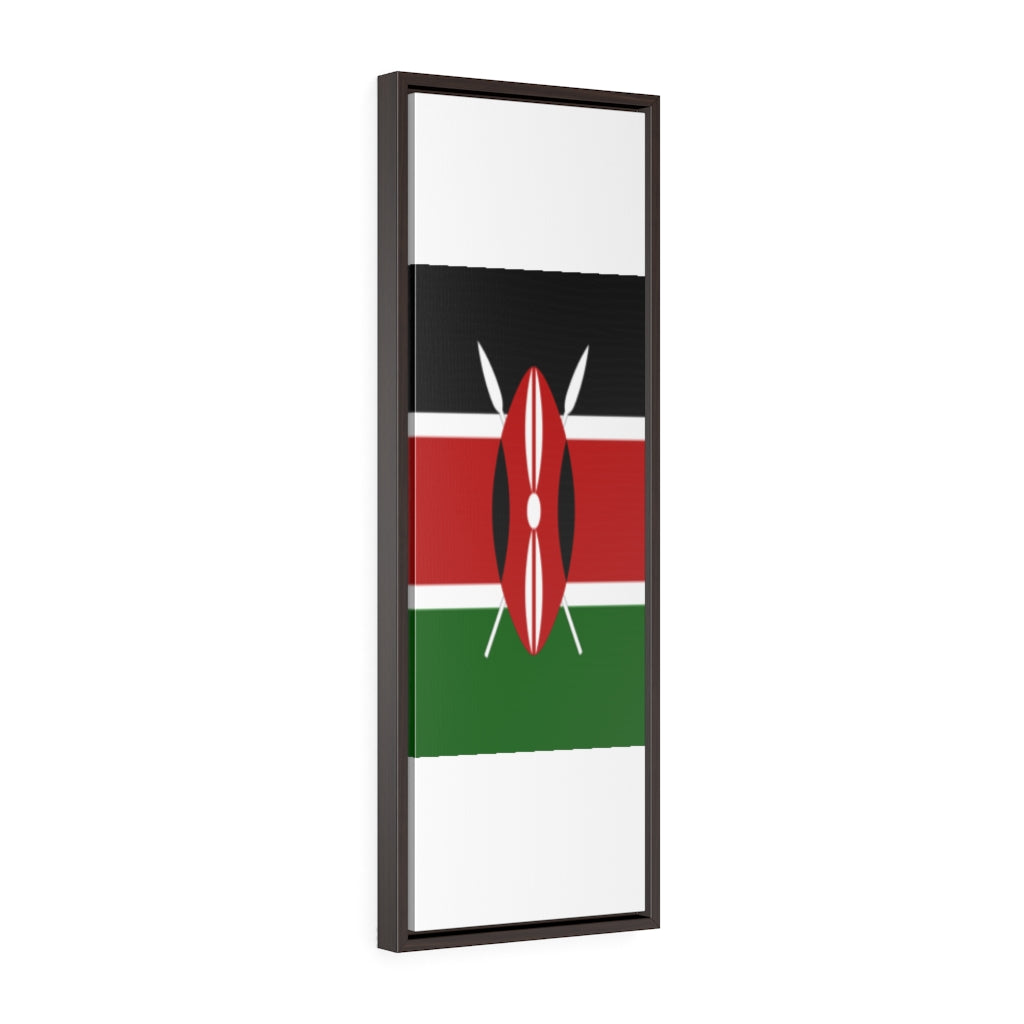 KENYA Vertical Framed Premium Gallery Wrap Canvas