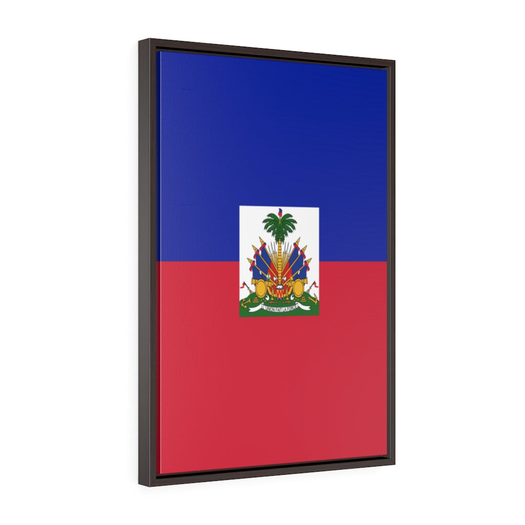 HAITI Vertical Framed Premium Gallery Wrap Canvas