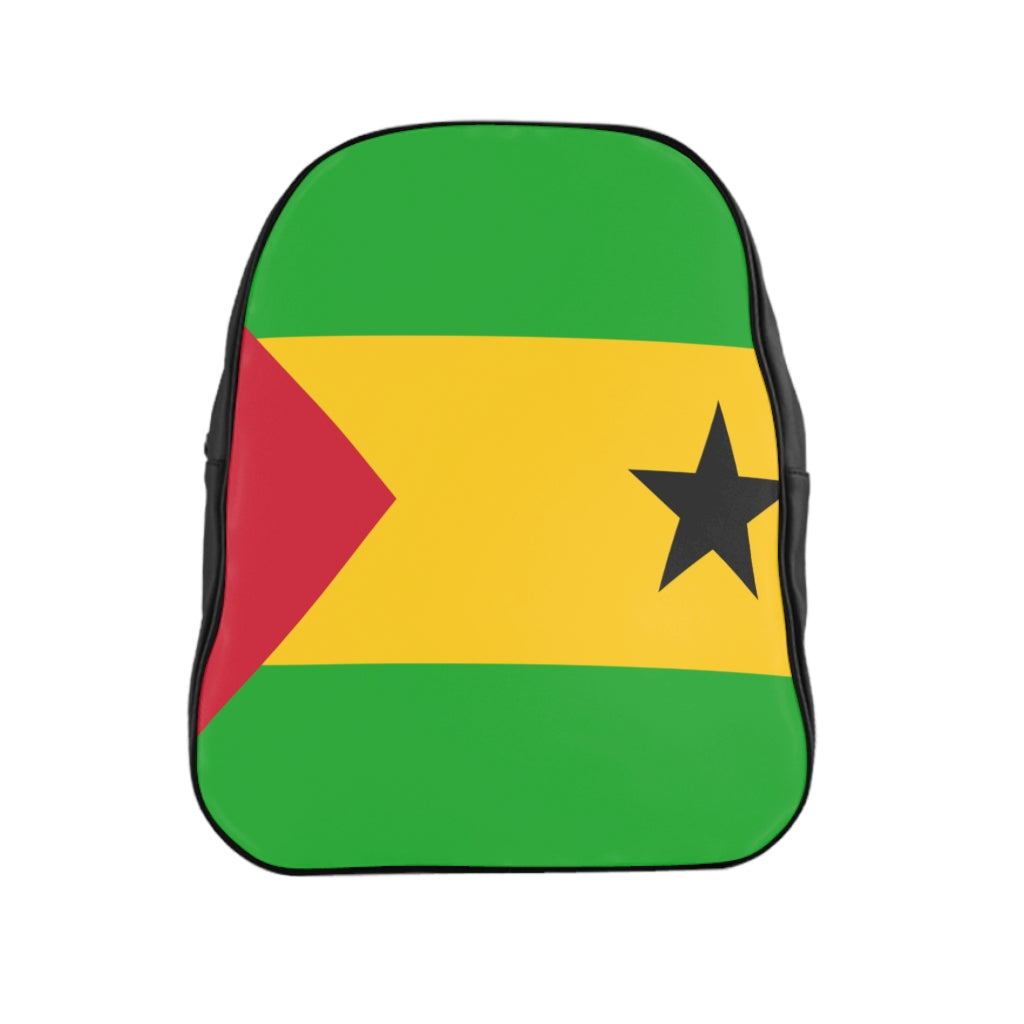 SAO TOME FLAG School Backpack